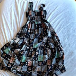 Urban Outfitters Quilt-Print Maxi Sundress